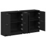 Aparadores 2 pcs Roble Negro 60x30x70 cm Madera Elaborada | Foro24.es | Tu tienda online para hogar, jardín y más Foro24.es