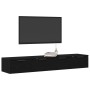 Gabinetes de Pared 2 pcs Roble Negro 68x30x20 cm Madera Engineered | Foro24.es | Tu tienda online para hogar, jardín y más Foro24.es