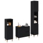 Juego de Gabinetes de Baño de 3 Piezas Roble Negro Madera Elaborada de , Muebles de baño - Ref: Foro24-3333086, Precio: 201,9...