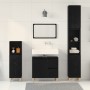 Juego de Gabinetes de Baño de 3 Piezas Roble Negro Madera Elaborada de , Muebles de baño - Ref: Foro24-3333086, Precio: 201,9...