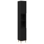 Juego de Gabinetes de Baño de 3 Piezas Roble Negro Madera Elaborada de , Muebles de baño - Ref: Foro24-3333086, Precio: 201,9...