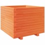 Jardinera madera maciza de pino marrón cera 60x60x49,5 cm en Macetas y jardineras | Comprar online en Foru.es