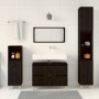 Juego de Muebles de Baño de 3 Piezas en Roble Negro de Madera Elaborada | Foro24.es | Tu tienda online para hogar, jardín y más Foro24.es