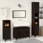 Juego de Muebles de Baño de 3 Piezas Roble Negro Madera Elaborada de , Muebles de baño - Ref: Foro24-3333091, Precio: 235,04 ...