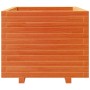 Jardinera madera maciza de pino marrón cera 60x60x49,5 cm en Macetas y jardineras | Comprar online en Foru.es