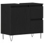 Juego de muebles de baño de 3 piezas de roble negro y madera elaborada | Foro24.es | Tu tienda online para hogar, jardín y más Foro24.es