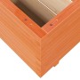 Jardinera madera maciza de pino marrón cera 60x60x49,5 cm en Macetas y jardineras | Comprar online en Foru.es