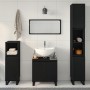 Juego de Muebles de Baño de 3 Piezas en Madera Ingenierizada Color Roble Negro de , Muebles de baño - Ref: Foro24-3333100, Pr...
