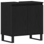 Juego de Muebles de Baño de 3 Piezas en Madera Ingenierizada Color Roble Negro de , Muebles de baño - Ref: Foro24-3333100, Pr...