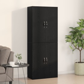 Armarios 2 unidades madera ingeniería roble negro 69,5x34x180cm de , Aparadores - Ref: Foro24-3333101, Precio: 166,69 €, Desc...