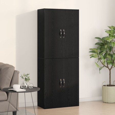 Armarios 2 unidades madera ingeniería roble negro 69,5x34x180cm de , Aparadores - Ref: Foro24-3333101, Precio: 166,69 €, Desc...