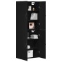 Armarios 2 unidades madera ingeniería roble negro 69,5x34x180cm de , Aparadores - Ref: Foro24-3333101, Precio: 166,69 €, Desc...