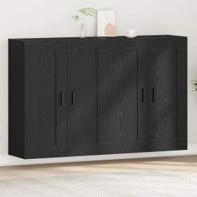 Gabinetes colgados 2 pcs de roble negro de madera de ingeniería de , Aparadores - Ref: Foro24-3333106, Precio: 159,33 €, Desc...