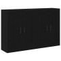 Gabinetes Montados en la Pared 2 pcs Roble Negro Madera Elaborada | Foro24.es | Tu tienda online para hogar, jardín y más Foro24.es