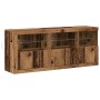 Aparador con luces LED Madera Vieja 162x37x67 cm Madera Ingeniera de , Aparadores - Ref: Foro24-3333110, Precio: 179,15 €, De...