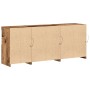 Aparador con luces LED Madera Vieja 162x37x67 cm Madera Ingeniera de , Aparadores - Ref: Foro24-3333110, Precio: 179,15 €, De...