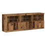 Aparador con Luces LED Madera Envejecida 181.5x37x67 cm Madera Ingenierizada de , Aparadores - Ref: Foro24-3333111, Precio: 1...