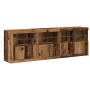 Aparador con Luces LED Madera Vieja 202x37x67 cm de , Aparadores - Ref: Foro24-3333112, Precio: 211,23 €, Descuento: %