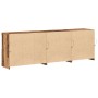 Aparador con Luces LED Madera Vieja 202x37x67 cm de , Aparadores - Ref: Foro24-3333112, Precio: 211,23 €, Descuento: %