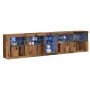 Aparador con luces LED Madera Vieja 283x37x67 cm Madera de ingeniería de , Aparadores - Ref: Foro24-3333114, Precio: 311,12 €...