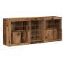 Aparador con luces LED Madera vieja 162x37x67 cm Madera de ingeniería de , Aparadores - Ref: Foro24-3333115, Precio: 185,88 €...