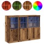 Sideboard con Iluminación LED Madera Vieja 142.5x37x100 cm Madera Ingenierizada | Foro24.es | Tu tienda online para hogar, jardín y más Foro24.es