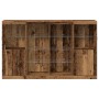 Aparador  con Luces LED Madera Antigua 163x37x100 cm Madera Ingenierizada, Aparador  con Luces LED Madera Antigua 41x37x100 cm | Foro24.es | Tu tienda online para hogar, jardín y más Foro24.es