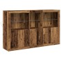 Bufé con Luces LED Madera Vieja 162x37x100 cm Madera Técnica de , Aparadores - Ref: Foro24-3333122, Precio: 243,28 €, Descuen...