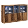 Bufé con Luces LED Madera Vieja 162x37x100 cm Madera Técnica de , Aparadores - Ref: Foro24-3333122, Precio: 243,28 €, Descuen...