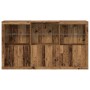 Mueble Auxiliar con Luces LED Madera Vieja 181.5x37x100 cm Madera Tratada de , Aparadores - Ref: Foro24-3333123, Precio: 258,...