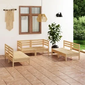 Juego de muebles de jardín 6 piezas madera maciza de pino de vidaXL, Conjuntos de jardín - Ref: Foro24-3082552, Precio: 248,1...