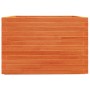 Jardinera madera maciza de pino marrón cera 70x70x49,5 cm en Macetas y jardineras | Comprar online en Foru.es