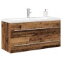 Mueble de lavabo para baño con lavabo integrado, madera reciclada, madera procesada de , Tocadores de baño - Ref: Foro24-3333...
