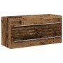 Mueble de lavabo para baño con lavabo integrado, madera reciclada, madera procesada de , Tocadores de baño - Ref: Foro24-3333...