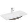 Mueble de fregadero de baño con lavabo integrado de roble negro y madera elaborada de , Muebles de baño - Ref: Foro24-3333137...