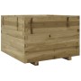 Jardinera madera de pino impregnada 70x70x49,5 cm en Macetas y jardineras | Comprar online en Foru.es
