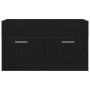 Cabinet de lavabo de baño con lavabo integrado Roble negro Madera | Foro24.es | Tu tienda online para hogar, jardín y más Foro24.es