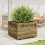 Jardinera madera de pino impregnada 70x70x49,5 cm en Macetas y jardineras | Comprar online en Foru.es