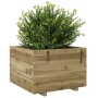 Jardinera madera de pino impregnada 70x70x49,5 cm en Macetas y jardineras | Comprar online en Foru.es
