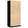 Armario Negro Roble 80x51x180 cm Madera elaborada | Foro24.es | Tu tienda online para hogar, jardín y más Foro24.es