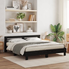 Comprar Marco de Cama de Madera Roble Negro