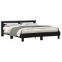 Marco de Cama de Madera Roble Negro Madera Maciza 200 x 200 cm | Foro24.es | Tu tienda online para hogar, jardín y más Foro24.es