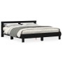 Marco de Cama de Madera Roble Negro Madera Maciza 200 x 200 cm | Foro24.es | Tu tienda online para hogar, jardín y más Foro24.es