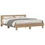 Marco de Cama de Madera Engineered Roble artesanal 180 x 200 cm de , Camas y somieres - Ref: Foro24-3333937, Precio: 122,83 €...