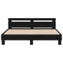 Marco de Cama de Roble Roble Negro Madera Maciza de Roble | Foro24.es | Tu tienda online para hogar, jardín y más Foro24.es