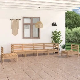 6-piece solid pine wood garden furniture set by vidaXL, Garden sets - Ref: Foro24-3082542, Price: 248,18 €, Discount: %