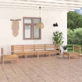 Juego de muebles de jardín 6 piezas madera maciza de pino de vidaXL, Conjuntos de jardín - Ref: Foro24-3082542, Precio: 259,3...