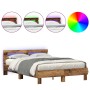 Estructura de cama de madera Madera envejecida de , Camas y somieres - Ref: Foro24-3333939, Precio: 118,50 €, Descuento: %