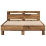 Estructura de cama de madera Madera envejecida de , Camas y somieres - Ref: Foro24-3333939, Precio: 118,50 €, Descuento: %