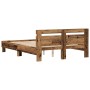 Estructura de cama de madera Madera envejecida de , Camas y somieres - Ref: Foro24-3333939, Precio: 118,50 €, Descuento: %